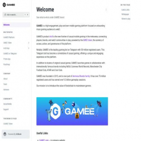Скриншот главной страницы сайта wiki.gamee.com