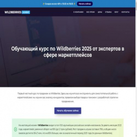 Скриншот главной страницы сайта wildberries-edu.ru