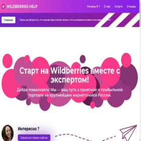 Скриншот главной страницы сайта wildberries-help.ru