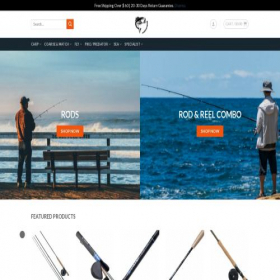 Скриншот главной страницы сайта wildfishinggear.com