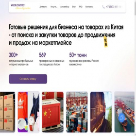 Скриншот главной страницы сайта wildlogistic.ru