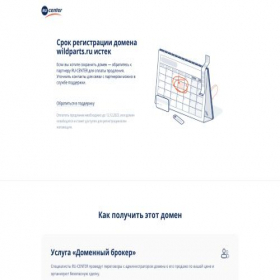 Скриншот главной страницы сайта wildparts.ru