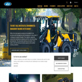 Скриншот главной страницы сайта willemachines.com