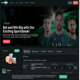 Скриншот главной страницы сайта winerra.com