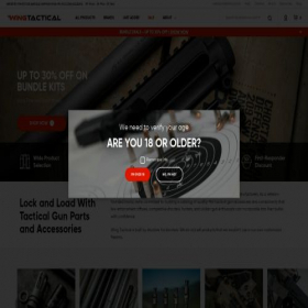 Скриншот главной страницы сайта wingtactical.com