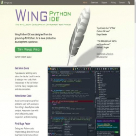 Скриншот главной страницы сайта wingware.us