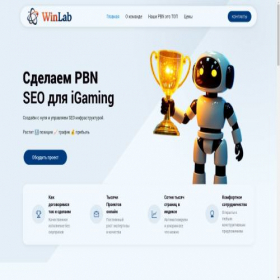 Скриншот главной страницы сайта winlab.pro