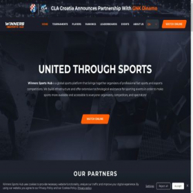 Скриншот главной страницы сайта winnershub.net