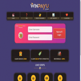 Скриншот главной страницы сайта winpayu.com
