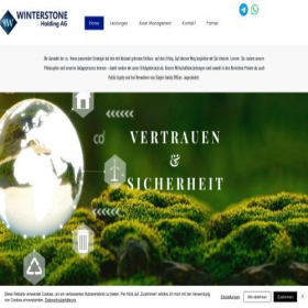Скриншот главной страницы сайта winterstoneag.com