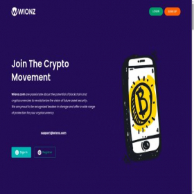Скриншот главной страницы сайта wionz.com