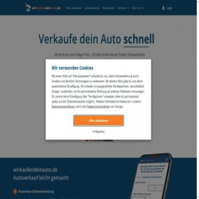 Скриншот главной страницы сайта wirkaufendeinauto.de