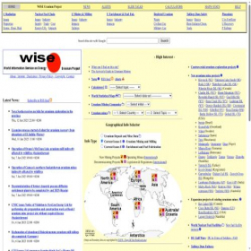 Скриншот главной страницы сайта wise-uranium.org
