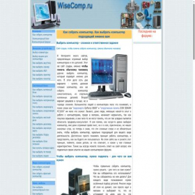 Скриншот главной страницы сайта wisecomp.ru