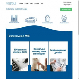 Скриншот главной страницы сайта wisepolis.ru