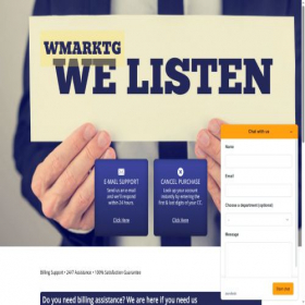 Скриншот главной страницы сайта wmarktg.com