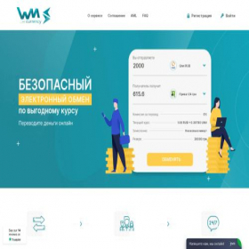 Скриншот главной страницы сайта wmcurrency.life