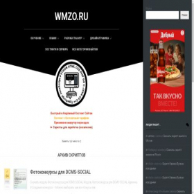 Скриншот главной страницы сайта wmzo.ru