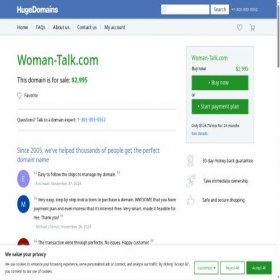 Скриншот главной страницы сайта woman-talk.com