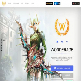 Скриншот главной страницы сайта wonderage.org
