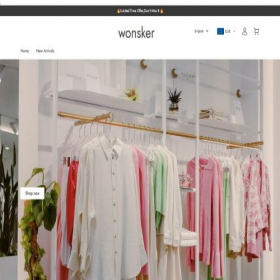 Скриншот главной страницы сайта wonsker.com