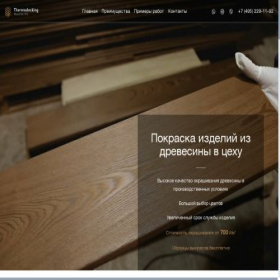 Скриншот главной страницы сайта woodcolor.su