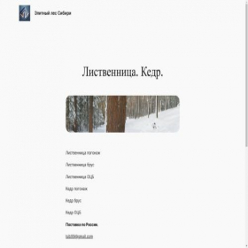 Скриншот главной страницы сайта woodkedr.ru