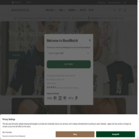Скриншот главной страницы сайта woodwatch.com