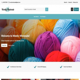 Скриншот главной страницы сайта woollywholesale.com