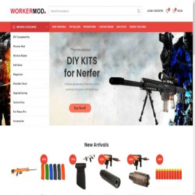 Скриншот главной страницы сайта workermod.com