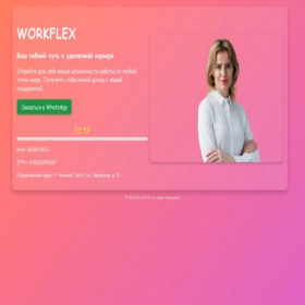 Скриншот главной страницы сайта workflexy.ru