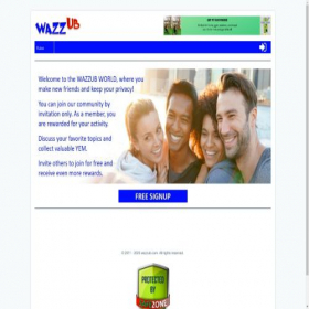 Скриншот главной страницы сайта world.wazzub.com