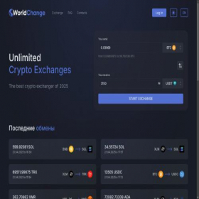 Скриншот главной страницы сайта worldchange.cc