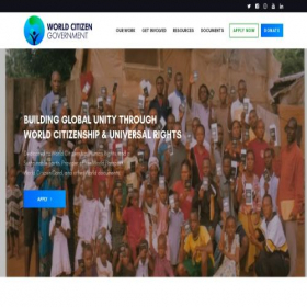 Скриншот главной страницы сайта worldcitizengov.org