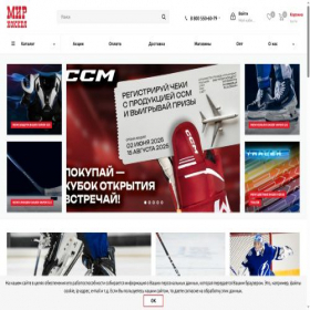 Скриншот главной страницы сайта worldhockey.market