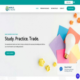 Скриншот главной страницы сайта worldofincome.net