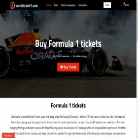 Скриншот главной страницы сайта worldticketf1.com