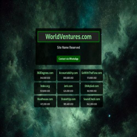 Скриншот главной страницы сайта worldventures.com