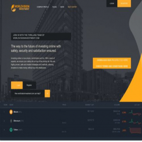 Скриншот главной страницы сайта worldvisioninvestment.com