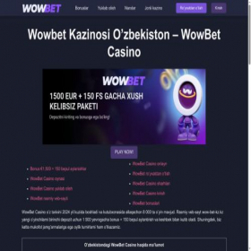 Скриншот главной страницы сайта wow-bet-kz.kz