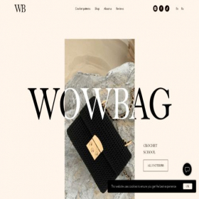 Скриншот главной страницы сайта wowcrochet.com