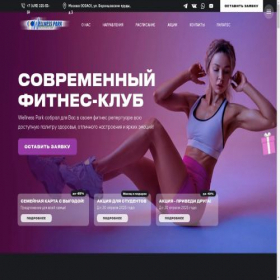 Скриншот главной страницы сайта wpark.ru
