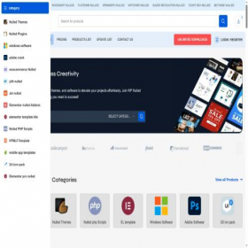 Скриншот главной страницы сайта wpnulled.pro