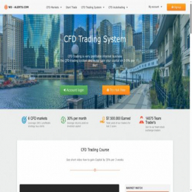 Скриншот главной страницы сайта ws-alerts.com