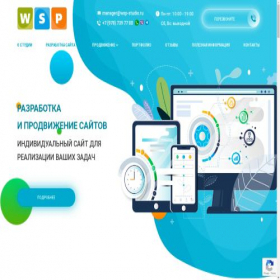 Скриншот главной страницы сайта wsp-studio.ru
