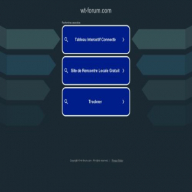 Скриншот главной страницы сайта wt-forum.com