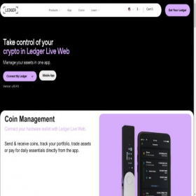 Скриншот главной страницы сайта ww-ledgerlive.com