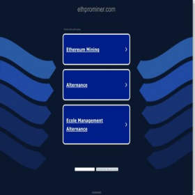 Скриншот главной страницы сайта ww1.ethprominer.com