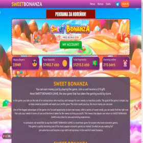 Скриншот главной страницы сайта www-sweetbonanza.shop