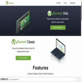 Скриншот главной страницы сайта www-utorrent-com.yqlog.com
